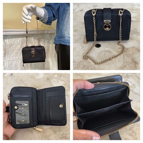 Sisley Leather Wallet Mini Purse - Picture 1 of 8